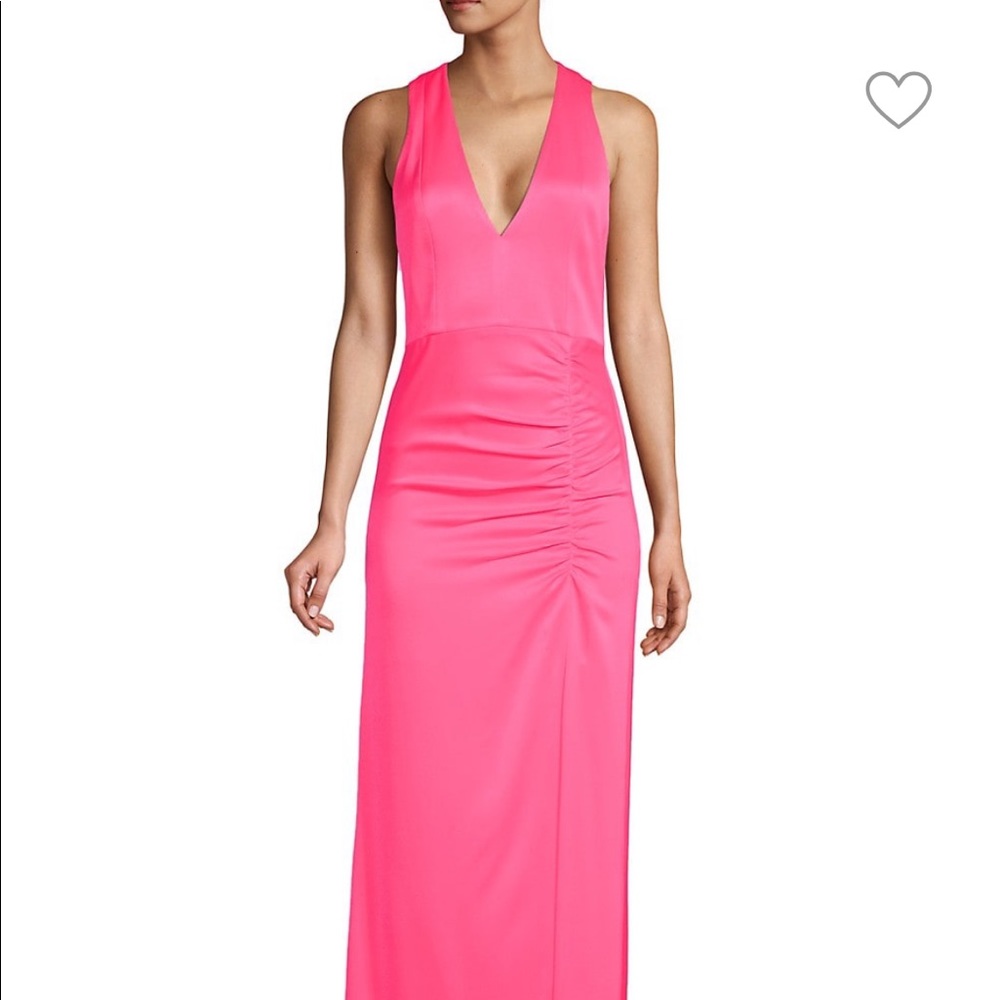 Alice and Olivia long pink gown